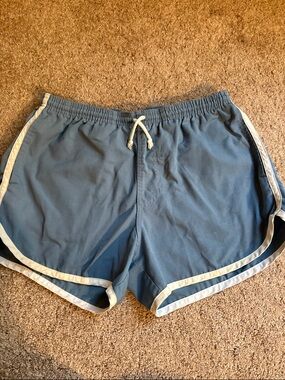 Chubbies Blue Vintage Track Dolphin Shorts - Size Large workout gym athletic